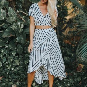 Skirt and Crop Top Set